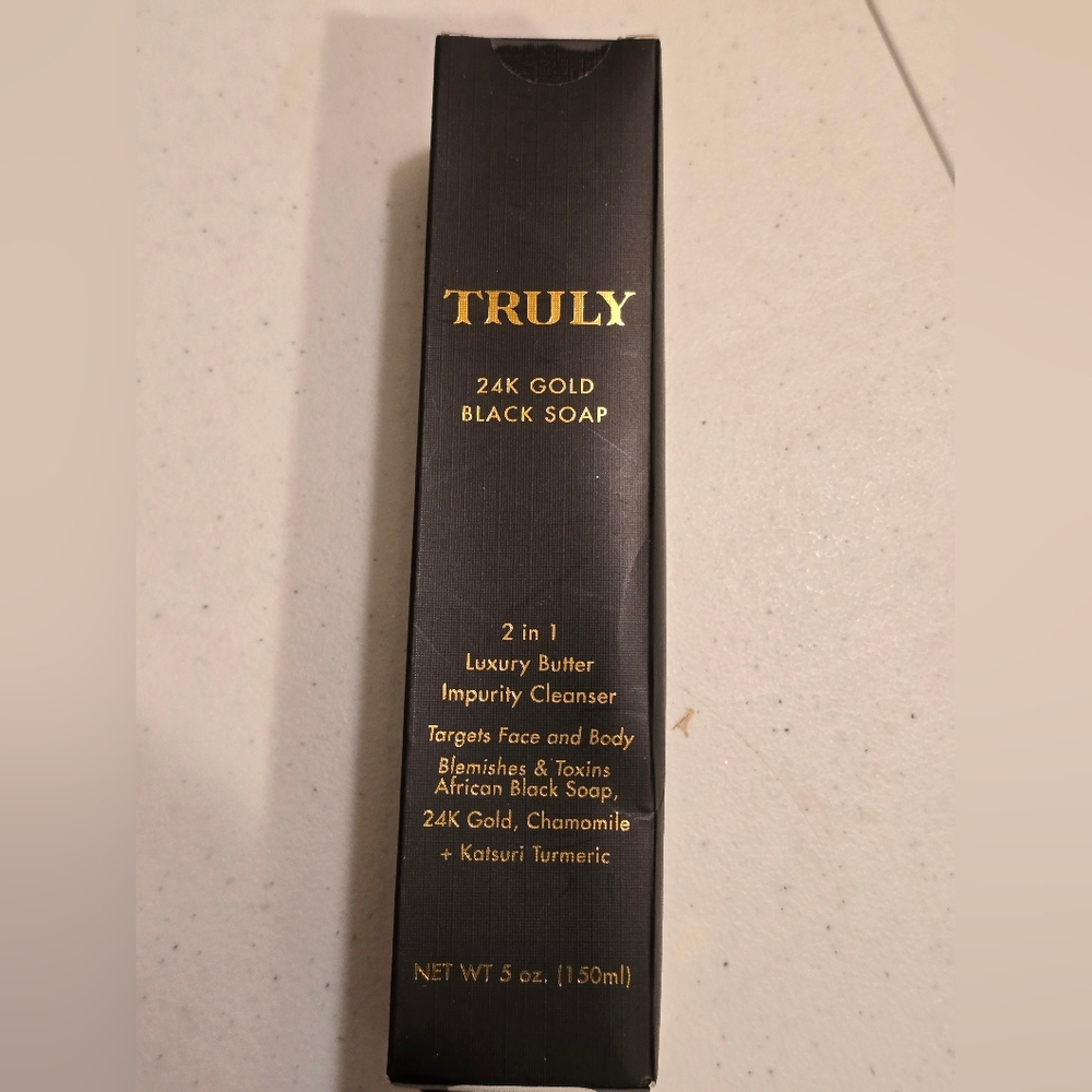TRULY 24K Gold Black Soap-Brand New